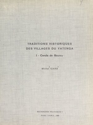 cover image of Traditions historiques des villages du Yatenga (1)